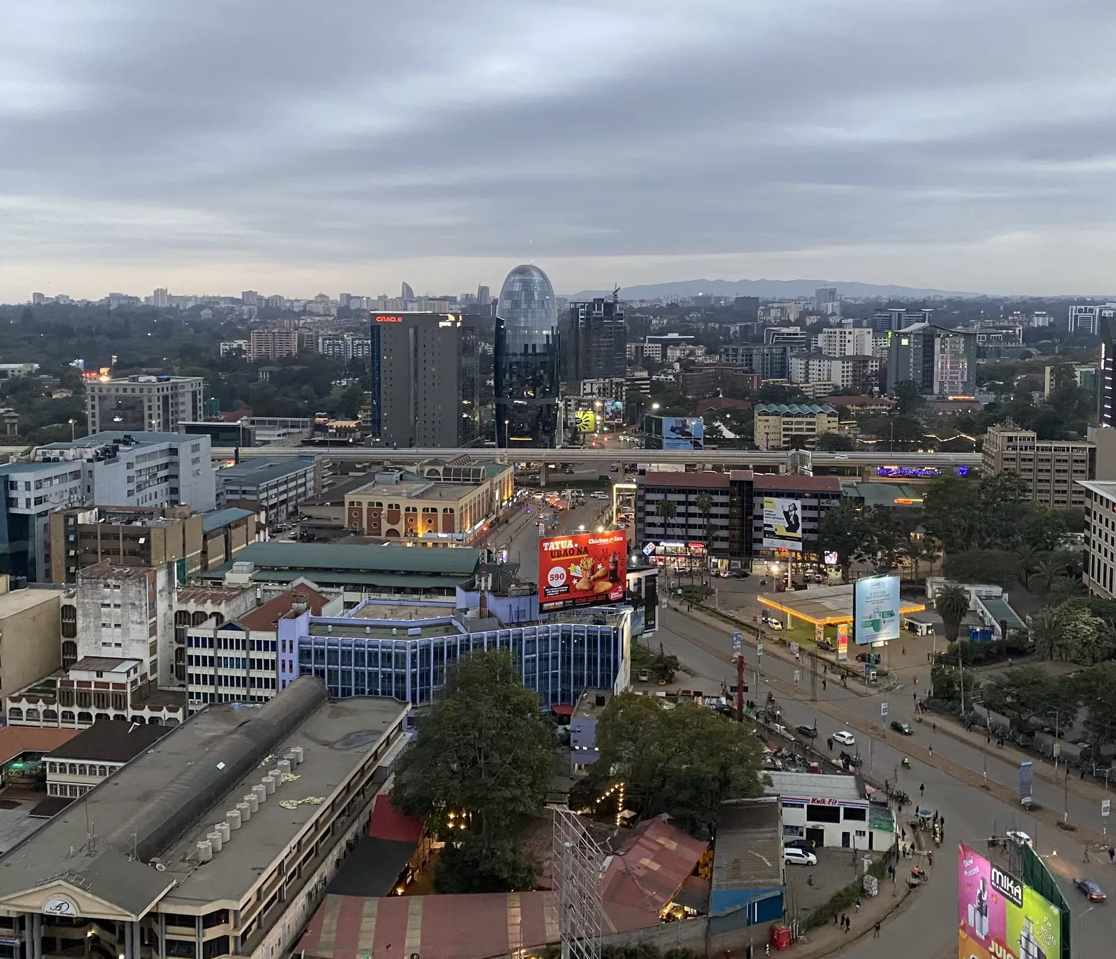 Nairobi at dusk, the city where Data XL is built